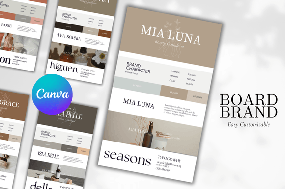 Download Brand Board Canva Template Bundle - Premium Resources