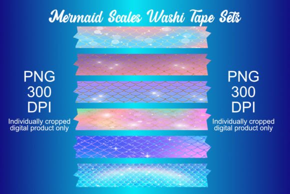 Download Mermaid Scales Washi Tape Sets - Washi tape Collection